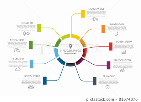 Infographic design template with place for your data. Vector illustration. Infographic design template with place for your data. Vector illustration. 81074076