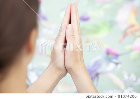 image of woman hands yoga image of woman hands yoga 81074206