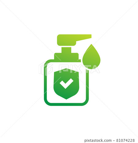 antiseptic, antibacterial gel, hand sanitizer icon antiseptic, antibacterial gel, hand sanitizer icon 81074228
