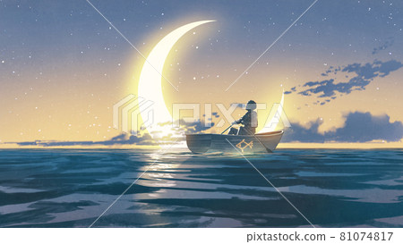 rowing to the moon 81074817