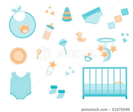 Newborn baby themed cute set.  81076096