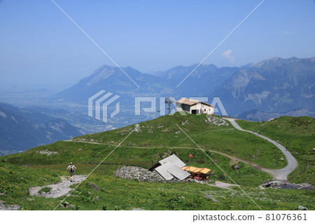 Gaffia, station of a cable car in the Pizol area. Gaffia, station of a cable car in the Pizol area. 81076361