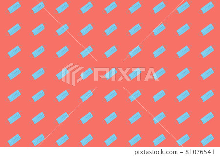Medical face mask pattern background. 3D Rendering Medical face mask pattern background. 3D Rendering 81076541