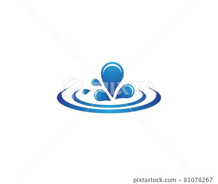 Water drop logo template illustration Water drop logo template illustration 81078267