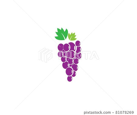 Grape logo template 81078269