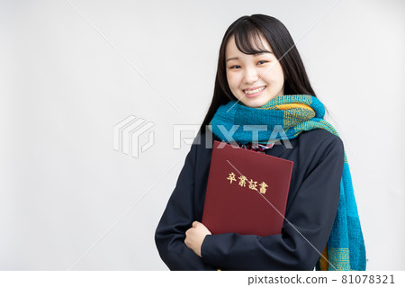 高中女生應試者畢業典禮文憑 81078321