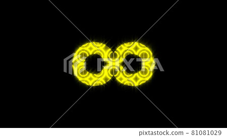 Abstract background with gold infinity sign 81081029