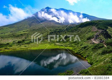 Summer in Hokkaido Scenery with Mt. Asahidake 81081384