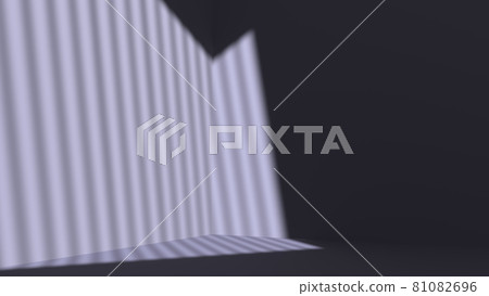 Dark studio with shadow from window on wall. Scene 81082696
