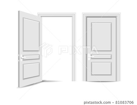 Open closed entrance door 81083706