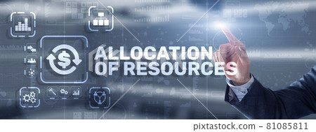 Allocation of Resources. Marketing Planning Strategy Concept. Business Technology 81085811