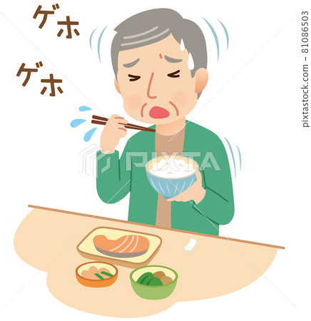 Aspiration: Elderly people who swallow during meals Aspiration: Elderly people who swallow during meals 81086503