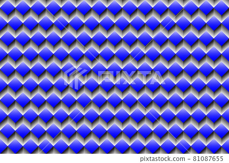 Illustration geometric shapes blue, black, white tone background and texture. Seamless pattern. 81087655