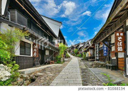 Townscape of Magome-juku on Nakasendo, Nagano Prefecture 81088134