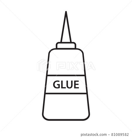 Glue icon outline icon vector for graphic design, logo, website, social media, mobile app, ui illustration 81089582
