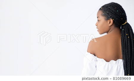 african beauty cosmetology banner care spa woman 81089669