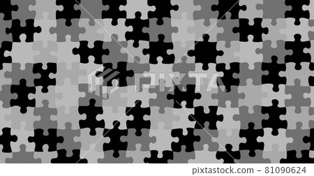 4 色時尚拼圖背景插圖圖像 81090624