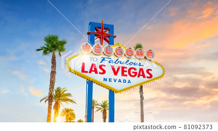 The Welcome to Fabulous Las Vegas sign in Las Vegas, Nevada USA The Welcome to Fabulous Las Vegas sign in Las Vegas, Nevada USA 81092373