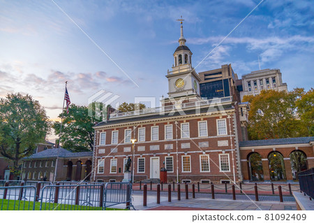 Independence Hall in Philadelphia,  USA 81092409