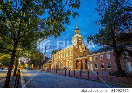 Independence Hall in Philadelphia,  USA 81092415