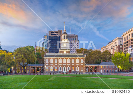 Independence Hall in Philadelphia,  USA 81092420