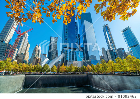 9/11 Memorial at World Trade Center Ground Zero in downtown Manhattan, 81092462