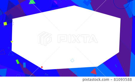 時尚幾何圖案圖標數字抽像圖形框架素材 時尚幾何圖案圖標數字抽像圖形框架素材 81093588