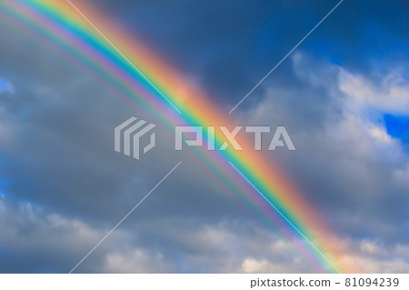 beautiful rainbow after the rain beautiful rainbow after the rain 81094239