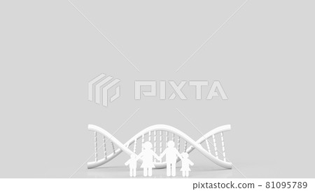 white dna and family paper cut on white background for science or medical concept 3d rendering white dna and family paper cut on white background for science or medical concept 3d rendering 81095789