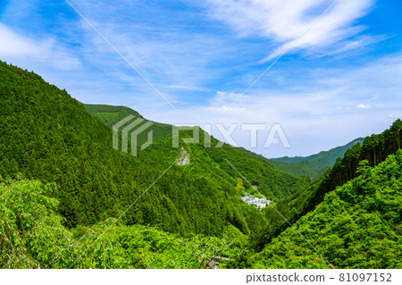 Scenery of Hinode Village in early summer Scenery of Hinode Village in early summer 81097152