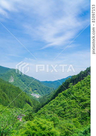 Scenery of Hinode Village in early summer Scenery of Hinode Village in early summer 81097153