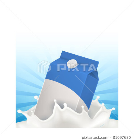 Milk Natural Drink Creative Promo Poster Vector 81097680