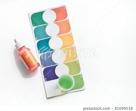 home urine ph test set. simple and fast ph or acid control at home for diabetes patients. self control concept. top view of ph kit. home urine ph test set. simple and fast ph or acid control at home for diabetes patients. self control concept. top view of ph kit. 81099538