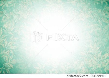 Maple and Unryu Japanese paper / Small astringent green Gradation background material that radiates from the center Horizontal Other colors available 81099918