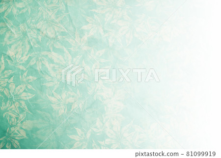 Maple and Unryu Japanese paper / Small astringent green Gradation background material that fades from left to right Horizontal Other colors available 81099919