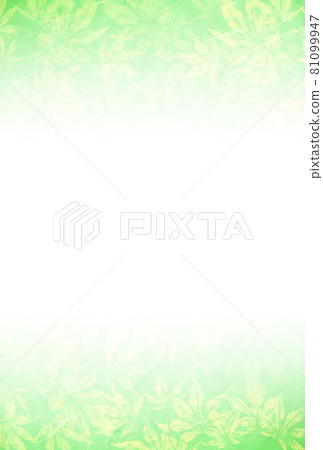 Maple and Unryu Washi / Small Yellow-green Gradation background material that darkens from the center to the top and bottom Vertical Other colors available 81099947