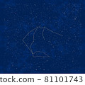 Autumn constellations: Aquarius and Piscis Austrinus and surrounding stars 81101743