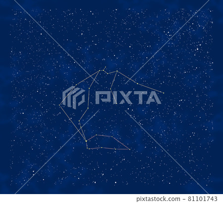 Autumn constellations: Aquarius and Piscis Austrinus and surrounding stars Autumn constellations: Aquarius and Piscis Austrinus and surrounding stars 81101743