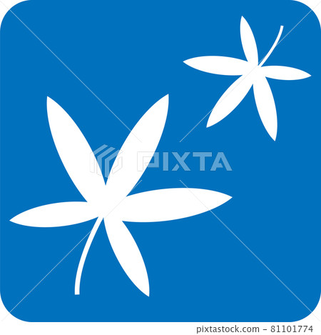 Pictogram of autumn leaves 81101774