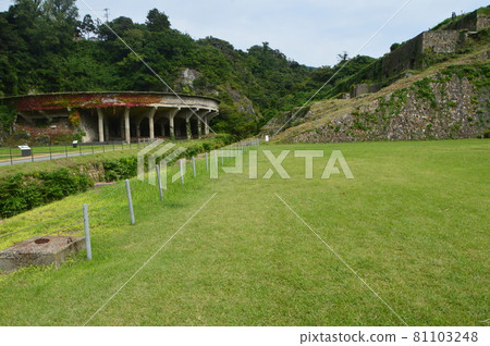 "Floating plantation site" in Sado gold mine and Kitazawa area "50m thickener" on the left (Sado Island / 3-2 Aikawa Kitazawacho, Sado City, Niigata Prefecture) 81103248