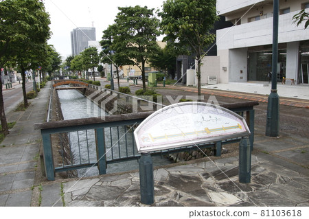 Hoshikawa (Kamakura Square) flowing through Kumagaya city 81103618