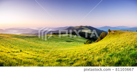 Amazing scene on summer mountains Amazing scene on summer mountains 81103667