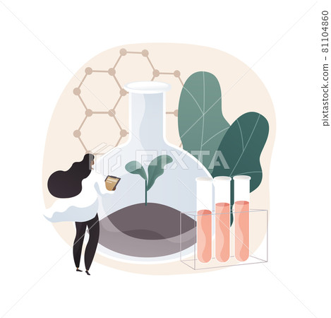 Soil chemistry abstract concept vector illustration. Soil chemistry abstract concept vector illustration. 81104860