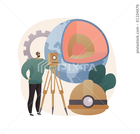 Geophysics abstract concept vector illustration. Geophysics abstract concept vector illustration. 81104876