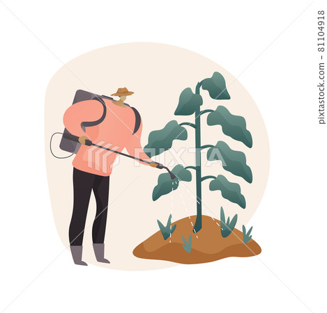 Weed control abstract concept vector illustration. Weed control abstract concept vector illustration. 81104918