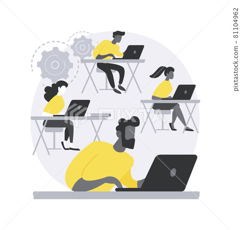 Computer Lab abstract concept vector illustration. Computer Lab abstract concept vector illustration. 81104962