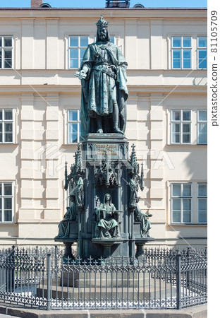Statue of Charles IV in Prague 81105709