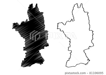 Olt County (Administrative divisions of Romania, Sud-Vest Oltenia development region) map vector illustration, scribble sketch Olt map.. Olt County (Administrative divisions of Romania, Sud-Vest Oltenia development region) map vector illustration, scribble sketch Olt map.. 81106095