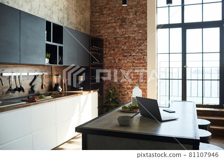 Graphic Kitchen Interior Graphic Kitchen Interior 81107946
