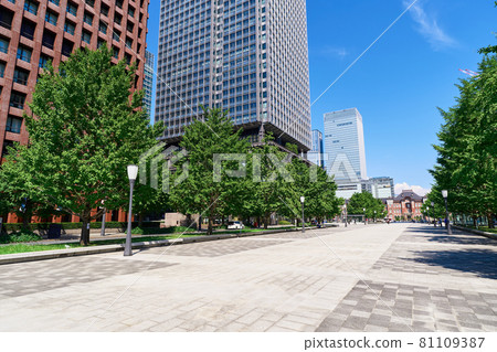 Scenery of the business district in Marunouchi, Tokyo 81109387